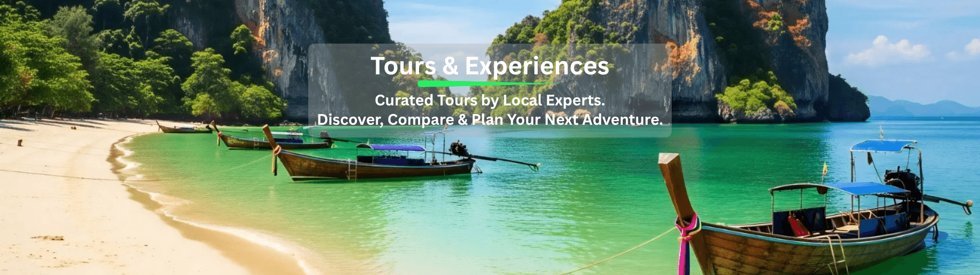 Tour & Experiences Landing Banner